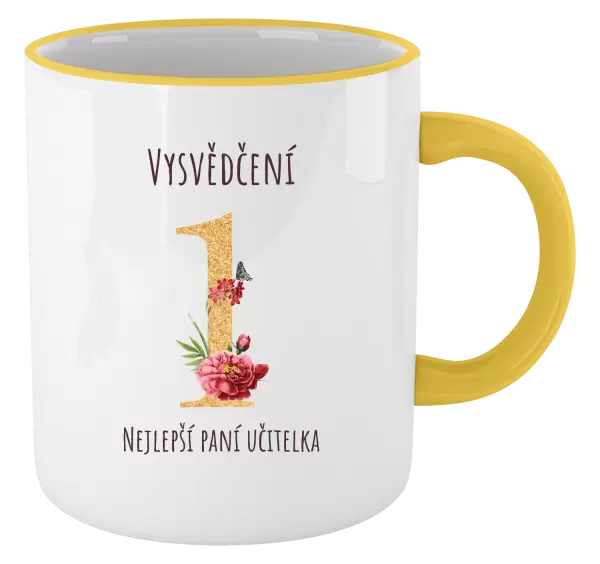 Hrnek Vysvědčení - nejlepší paní učitelka