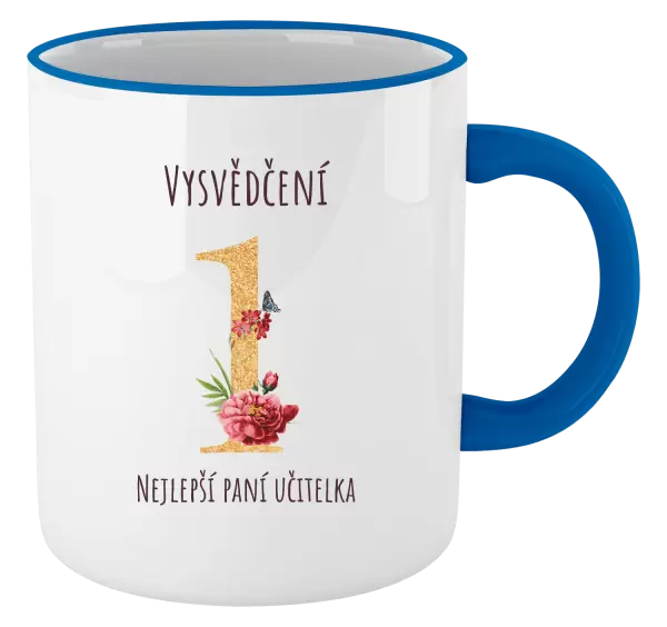 Hrnek Vysvědčení - nejlepší paní učitelka