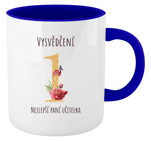 Hrnek Vysvědčení - nejlepší paní učitelka