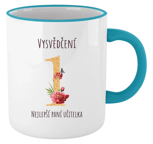 Hrnek Vysvědčení - nejlepší paní učitelka