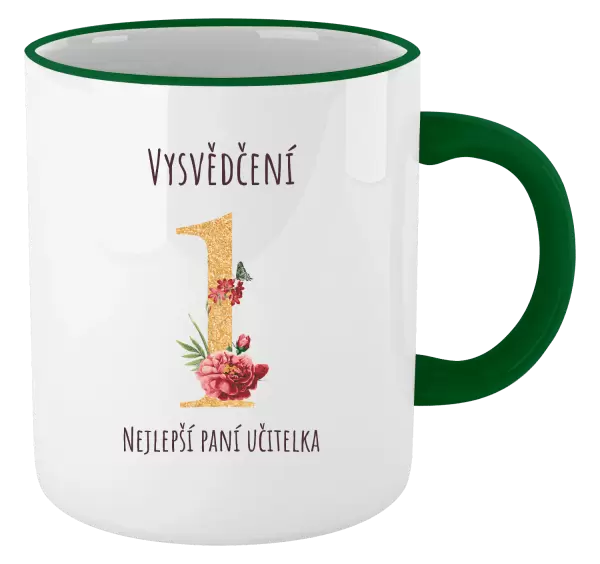 Hrnek Vysvědčení - nejlepší paní učitelka
