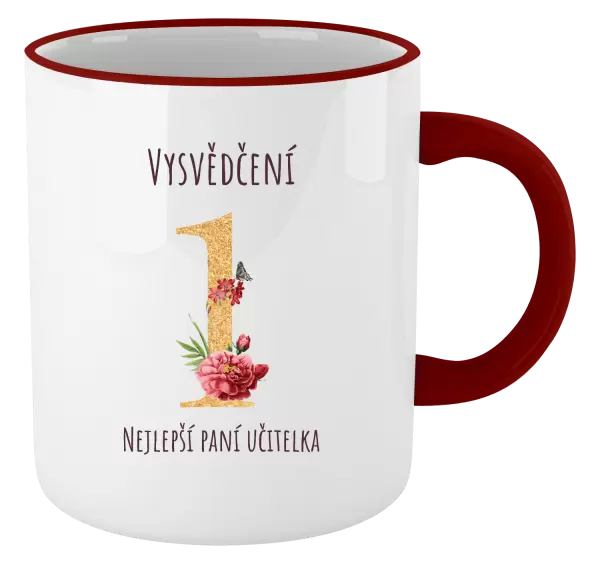 Hrnek Vysvědčení - nejlepší paní učitelka