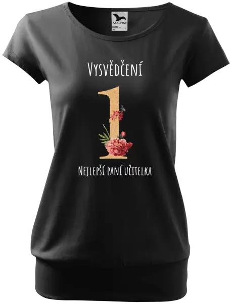 Dámské tričko Vysvědčení - nejlepší paní učitelka