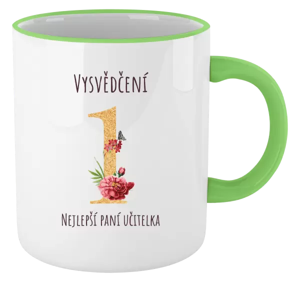 Hrnek Vysvědčení - nejlepší paní učitelka