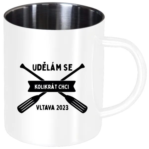 Nerezový hrnek Udělám se kolikrát chci
