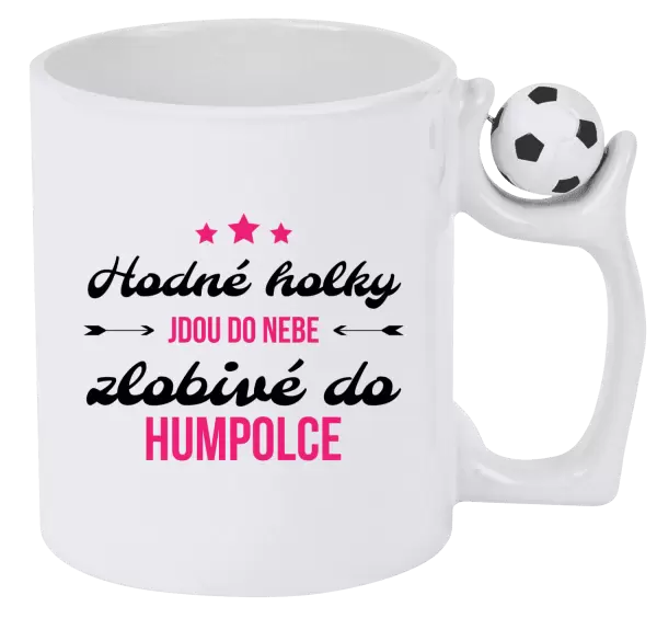 Hrnek Hodné holky jdou do nebe, zlobivé do... (vlastní město)