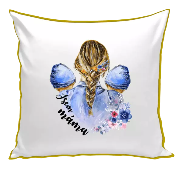 Polštář Jsem máma - dva chlapečci