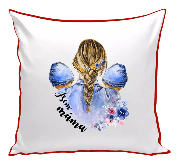 Polštář Jsem máma - dva chlapečci