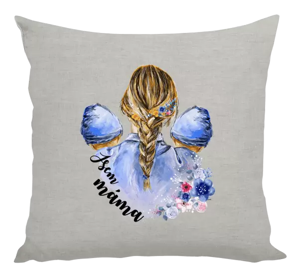 Polštář Jsem máma - dva chlapečci