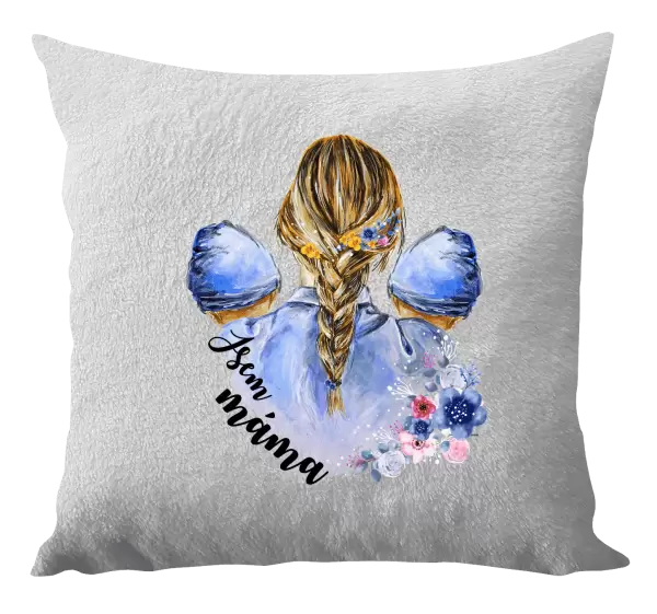 Polštář Jsem máma - dva chlapečci