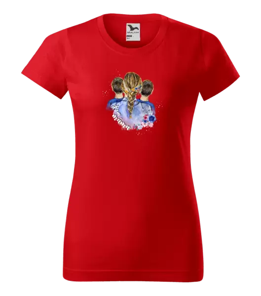 Dámské tričko Jsem máma - dva kluci