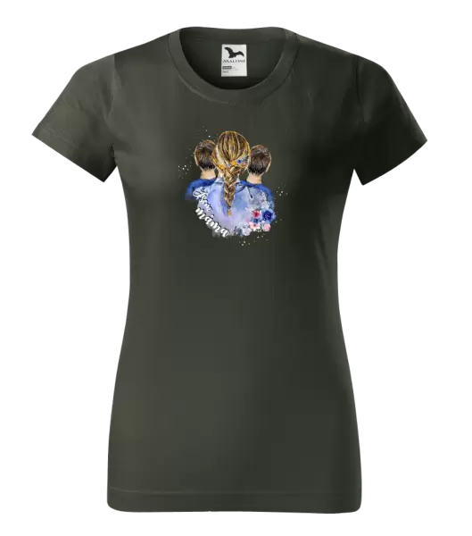 Dámské tričko Jsem máma - dva kluci