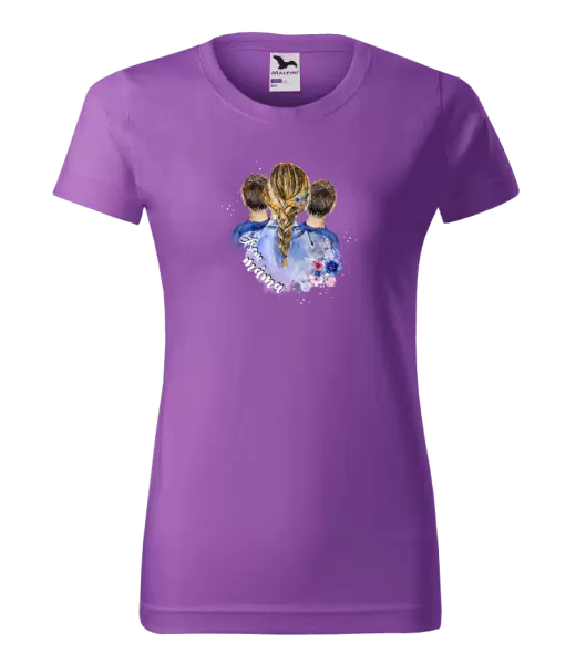 Dámské tričko Jsem máma - dva kluci