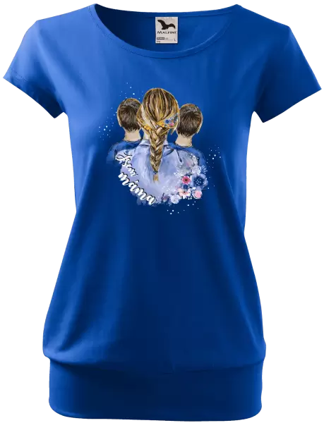 Dámské tričko Jsem máma - dva kluci