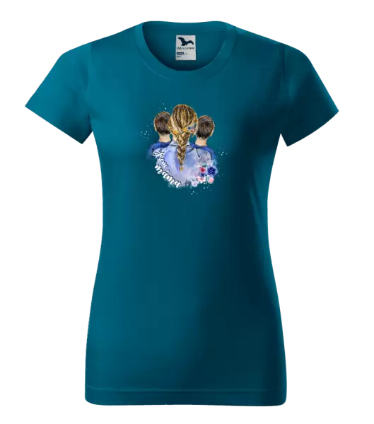 Dámské tričko Jsem máma - dva kluci