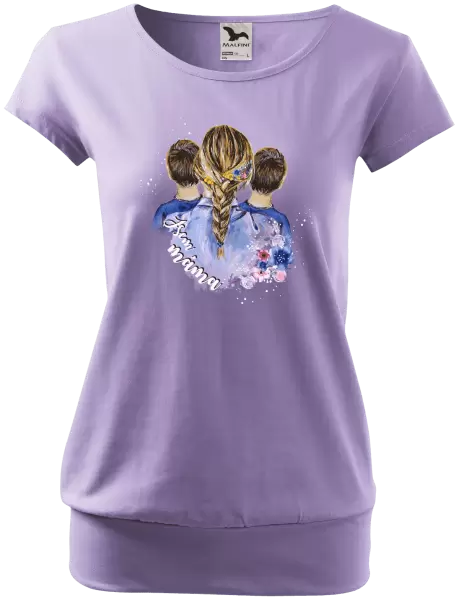 Dámské tričko Jsem máma - dva kluci