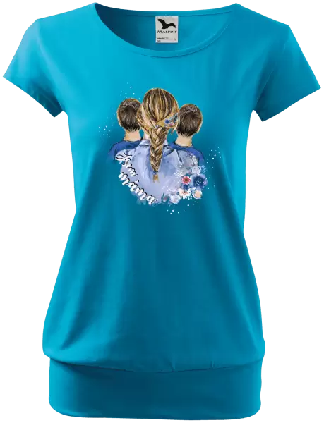 Dámské tričko Jsem máma - dva kluci