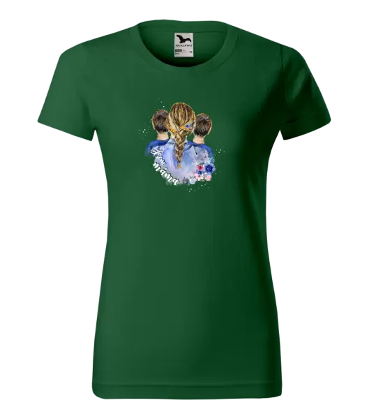 Dámské tričko Jsem máma - dva kluci