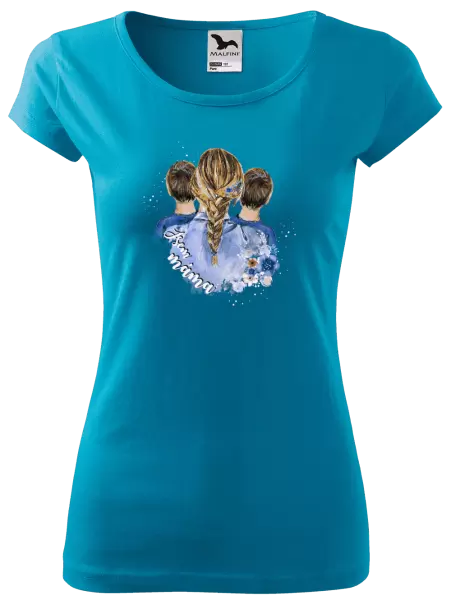 Dámské tričko Jsem máma - dva kluci