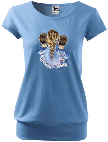 Dámské tričko Jsem máma - dva kluci