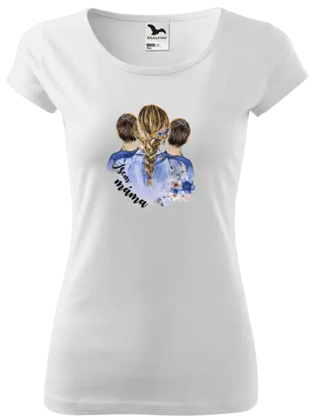 Dámské tričko Jsem máma - dva kluci