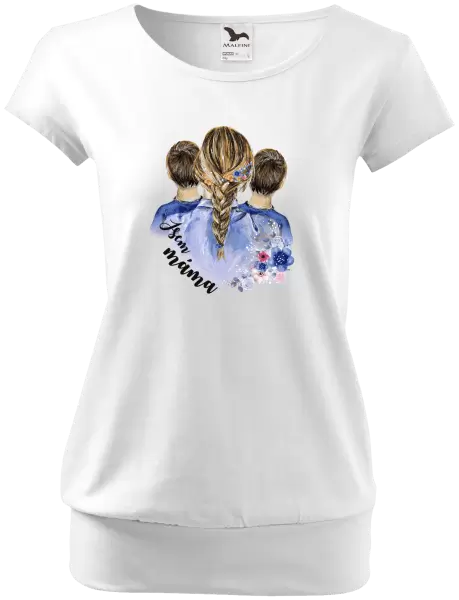 Dámské tričko Jsem máma - dva kluci