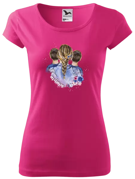 Dámské tričko Jsem máma - dva kluci