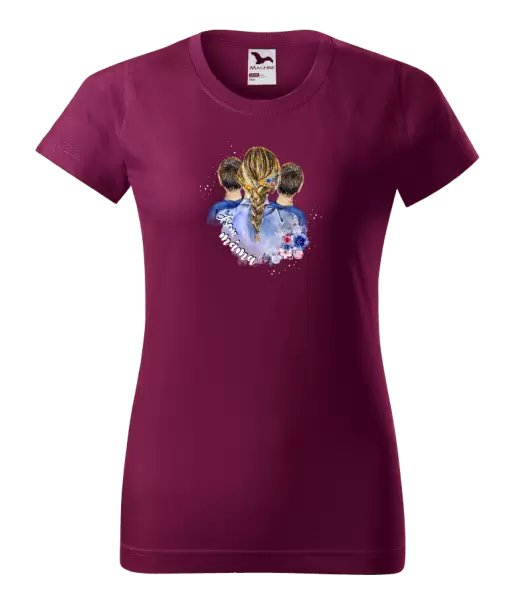 Dámské tričko Jsem máma - dva kluci