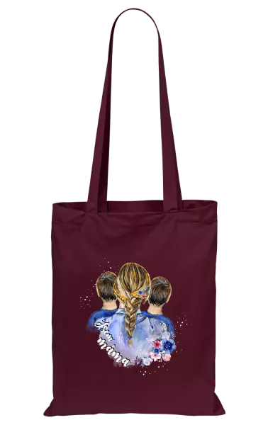 Látková taška Jsem máma - dva kluci