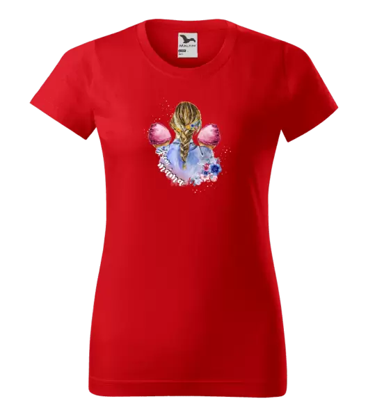 Dámské tričko Jsem máma - dvě holčičky