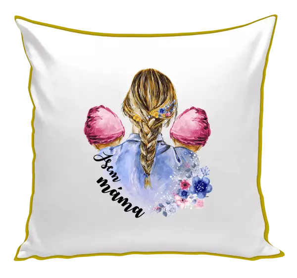 Polštář Jsem máma - dvě holčičky