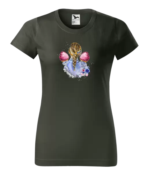 Dámské tričko Jsem máma - dvě holčičky