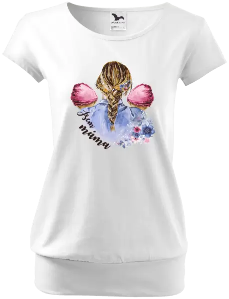 Dámské tričko Jsem máma - dvě holčičky