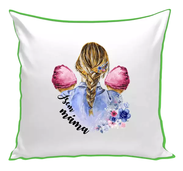 Polštář Jsem máma - dvě holčičky