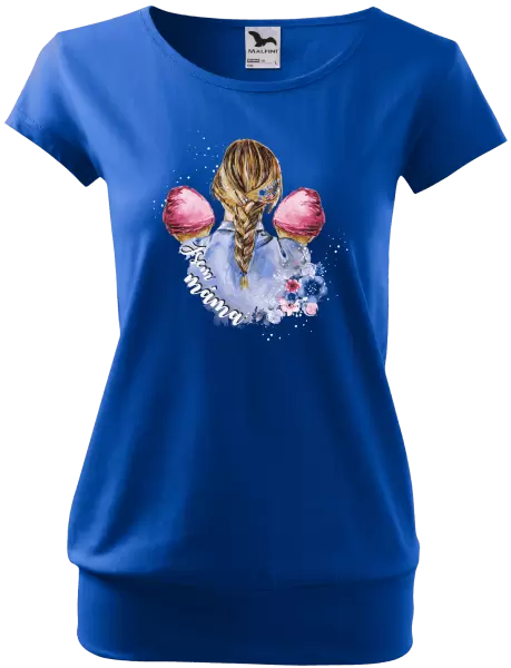 Dámské tričko Jsem máma - dvě holčičky