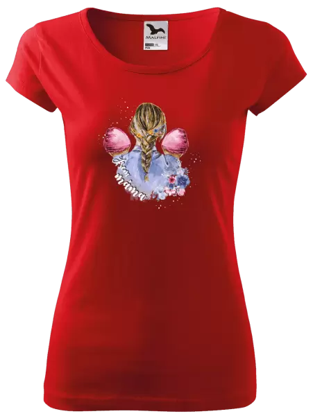 Dámské tričko Jsem máma - dvě holčičky