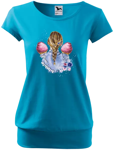 Dámské tričko Jsem máma - dvě holčičky