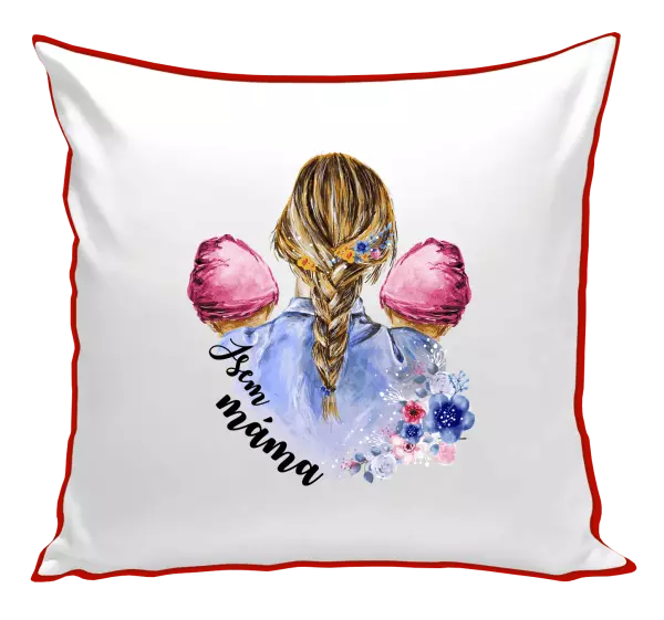 Polštář Jsem máma - dvě holčičky