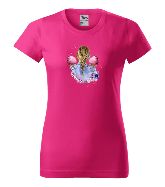 Dámské tričko Jsem máma - dvě holčičky