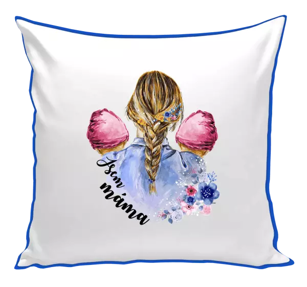 Polštář Jsem máma - dvě holčičky