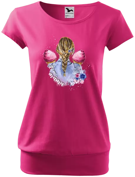 Dámské tričko Jsem máma - dvě holčičky