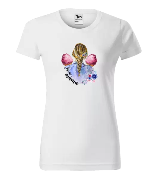 Dámské tričko Jsem máma - dvě holčičky