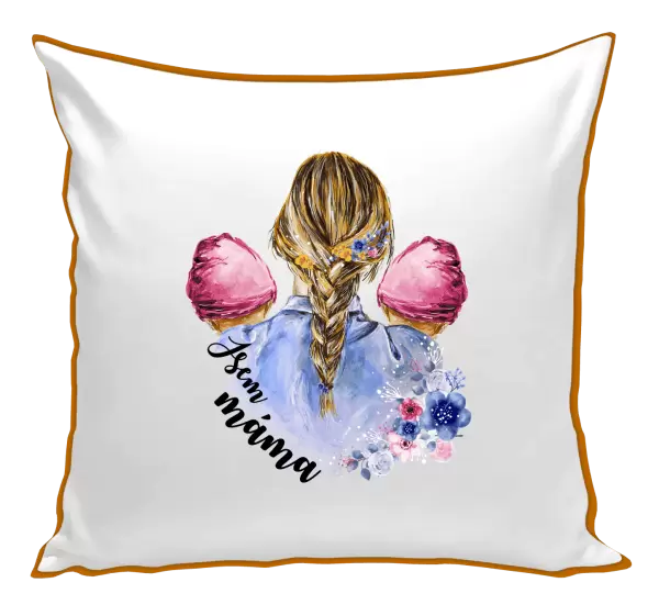 Polštář Jsem máma - dvě holčičky