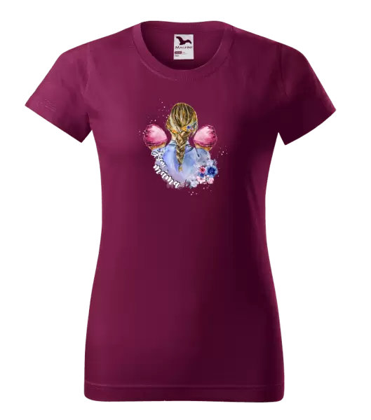 Dámské tričko Jsem máma - dvě holčičky