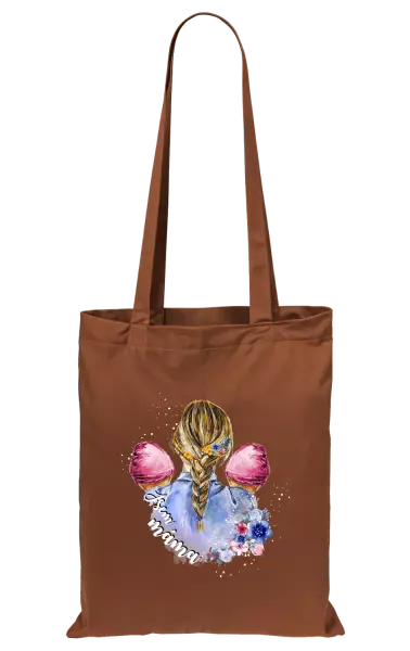 Látková taška Jsem máma - dvě holčičky