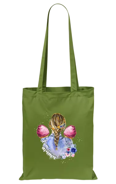 Látková taška Jsem máma - dvě holčičky