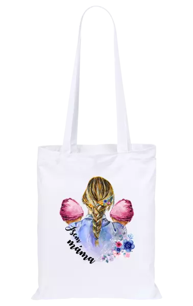 Látková taška Jsem máma - dvě holčičky