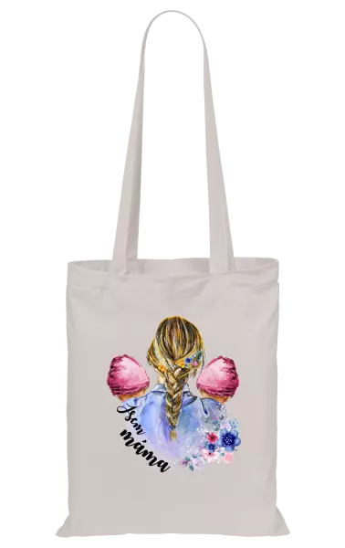 Látková taška Jsem máma - dvě holčičky