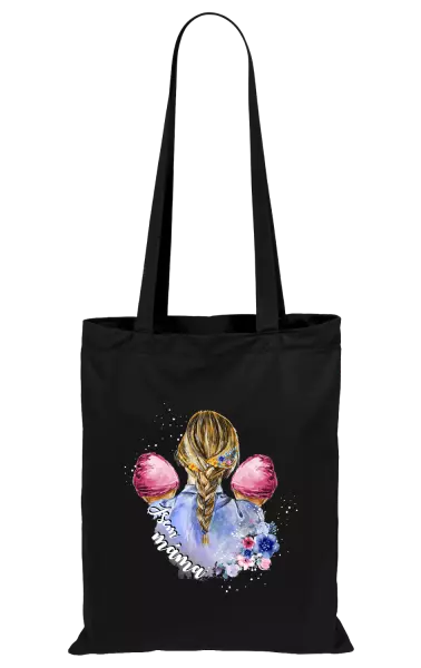 Látková taška Jsem máma - dvě holčičky