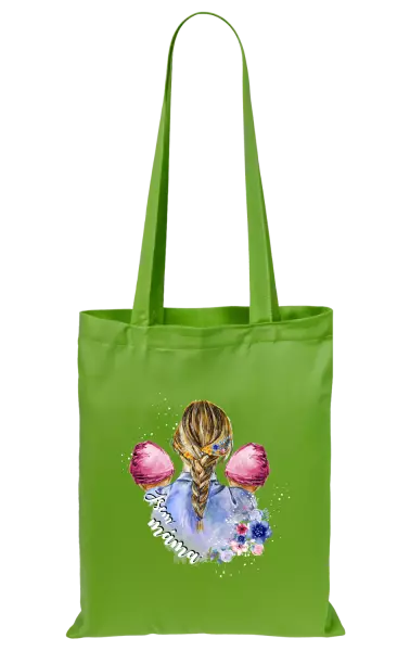 Látková taška Jsem máma - dvě holčičky